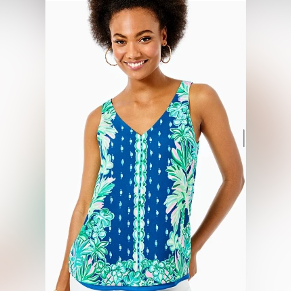NWT Lilly Pulitzer Florin Reversible Tank Top sz L